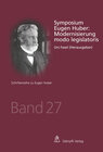 Buchcover Symposium Eugen Huber: Modernisierung modo legislatoris