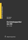 Buchcover Die Einleitungsartikel des ZGB