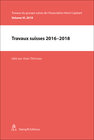 Buchcover Travaux suisses 2016-2018
