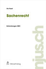 Buchcover Sachenrecht
