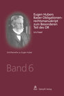 Buchcover Eugen Hubers Basler Obligationenrechtsmanuskript zum Besonderen Teil des OR