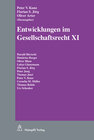 Buchcover Entwicklungen im Gesellschaftsrecht XI