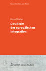 Buchcover Das Recht der europäischen Integration