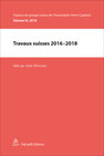 Buchcover Travaux suisses 2016-2018