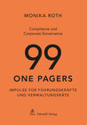 Buchcover Compliance und Corporate Governance - 99 One Pagers