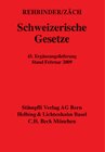 Buchcover Schweizerische Gesetze, EL 43, Stand Februar 2009