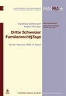 Buchcover Dritte Schweizer FamilienrechtsTage