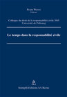 Buchcover Le temps dans la responsabilité civile