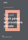 Buchcover Recueil : Droit pénal et procédure pénale