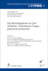 Buchcover Das Rechtsbegehren im Zivilverfahren: Theoretische Fragen, praktische Antworten