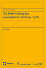 Buchcover Die Entwicklung des europäischen Vertragsrechts