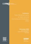 Buchcover New Developments in International Commercial Arbitration 2022