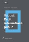 Buchcover Recueil : Droit international public
