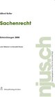 Buchcover Sachenrecht, Entwicklungen 2008