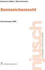 Buchcover Kennzeichenrecht, Entwicklungen 2009