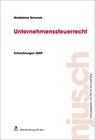 Buchcover Unternehmenssteuerrecht, Entwicklungen 2009