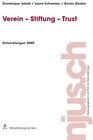 Buchcover Verein - Stiftung - Trust, Entwicklungen 2009