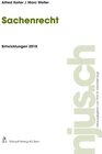 Buchcover Sachenrecht, Entwicklungen 2010