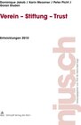 Buchcover Verein - Stiftung - Trust, Entwicklungen 2010
