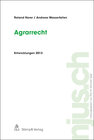 Buchcover Agrarrecht, Entwicklungen 2013