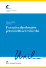 Buchcover Protection des données personnelles et recherche