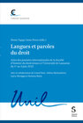 Buchcover Langues et paroles du droit