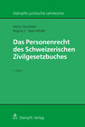 Buchcover Das Personenrecht des Schweizerischen Zivilgesetzbuches