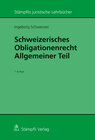 Buchcover Schweizerisches Obligationenrecht Allgemeiner Teil