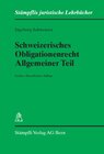 Buchcover Schweizerisches Obligationenrecht, Allgemeiner Teil