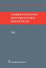 Buchcover Commentationes Historiae Ivris Helveticae. Band VII