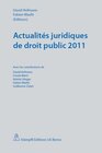Buchcover Actualités juridiques de droit public 2011