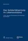 Buchcover Das Solidaritätsprinzip im Lebensnotstand