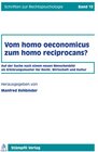 Buchcover Vom homo oeconomicus zum homo reciprocans?
