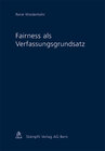 Buchcover Fairness als Verfassungsgrundsatz