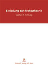 Buchcover Einladung zur Rechtstheorie