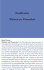 Buchcover Wahrheit und Wissenschaft
