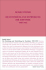 Buchcover Die Entstehung und Entwicklung der Eurythmie 1920-1922