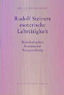 Buchcover Rudolf Steiners esoterische Lehrtätigkeit