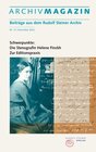 Buchcover ARCHIVMAGAZIN. Beiträge aus dem Rudolf Steiner Archiv