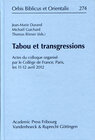 Buchcover Tabou et transgressions