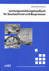 Buchcover Leistungsermittlungshandbuch für Baumaschinen und Bauprozesse