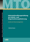 Buchcover Informationsflussgestaltung als Arbeits- und Organisationsoptimierung