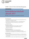 Buchcover Immobilienwirtschaft aktuell 2017