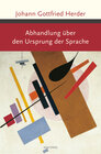Buchcover Abhandlung über den Ursprung der Sprache