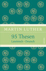 Buchcover 95 Thesen. Lateinisch - Deutsch [zweisprachig] (Luther Leinen-Ausgabe mit Banderole)
