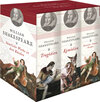 Buchcover William Shakespeare, Sämtliche Werke in drei Bänden (Tragödien - Komödien - Historien/Sonette/Versepen) (3 Bände im Schu