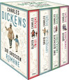 Buchcover Dickens, Charles: Die großen Romane (4 Bände im Schuber: Oliver Twist; David Copperfield; Eine Geschichte zweier Städte;
