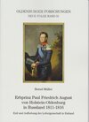 Buchcover Erbprinz Paul Friedrich August von Holstein-Oldenburg in Russland 1811-1816