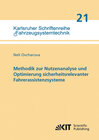 Buchcover Methodik zur Nutzenanalyse und Optimierung sicherheitsrelevanter Fahrerassistenzsysteme