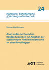 Buchcover Analyse der mechanischen Randbedingungen zur Adaption der oszillierenden Hinterschneidtechnik an einen Mobilbagger